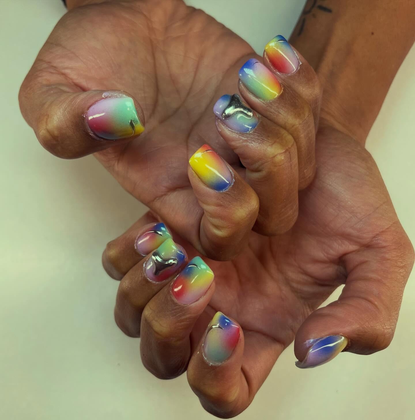 Level 2 medium design nails 8